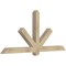 Ekena Millwork Kennewick Rough Sawn Timber Gable Bracket, Douglas Fir, 72"W x 33"H x 4"D x 4"F, 11/12 Pitch GBW072X33X0404KEN00RDF - alternate 2